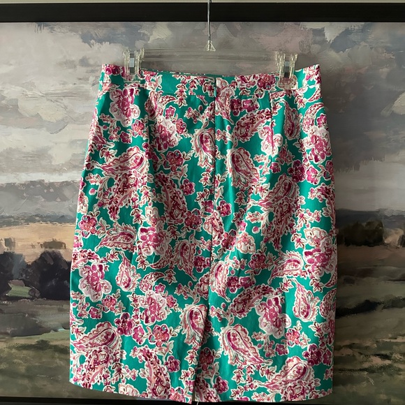 J. Crew Factory Floral Pencil Skirt - Picture 5 of 7